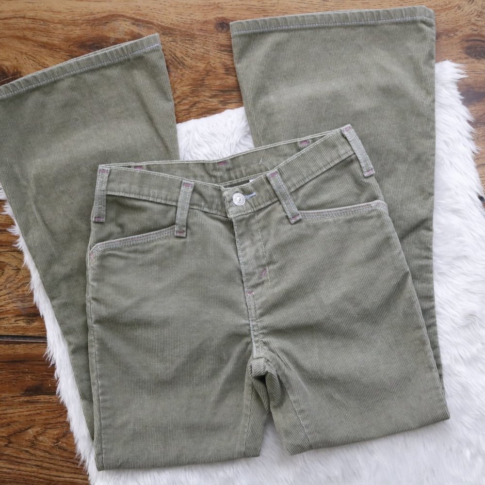70s bell bottom corduroy levi's